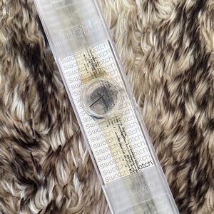 *Vintage* 1995 Swatch Transparent and Black Timepiece